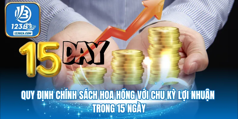Đại Lý 123B Quy định chính sách hoa hồng với chu kỳ lợi nhuận trong 15 ngày